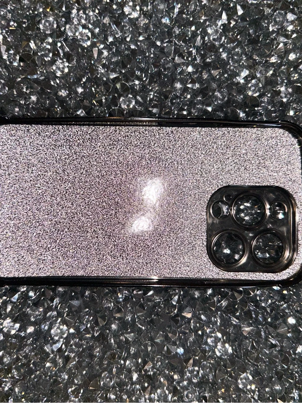 iPhone 15 pro Clear Glitter MagSafe Compatible Phone Case with Camera Ring